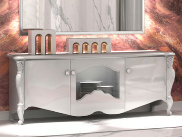 SMERALDO - Low wooden TV cabinet by CASA +39 - view 2